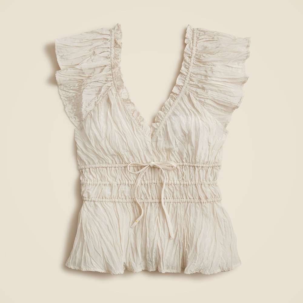 J. Crew Palermo Top in Cream
